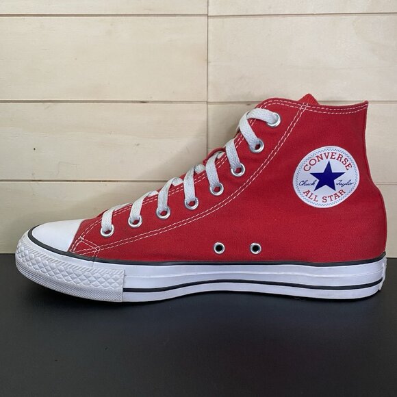 Converse Chuck Taylor Hi Tops Red White Women's Size 10 Shoes Sneakers CTAS - Picture 4 of 11